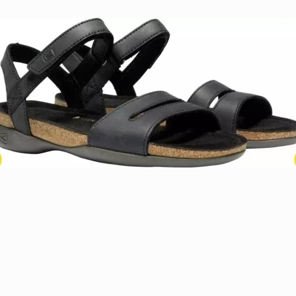 Keen Womens Ana Cortez Leather Hook&loop Straps Sandals shoes sz 5.5 - Picture 1 of 12
